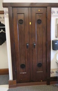 lot 488 image: ANTIQUE  DOORS AND CABINET SHELVES