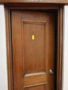 lot 490 image: WOODEN DOOR