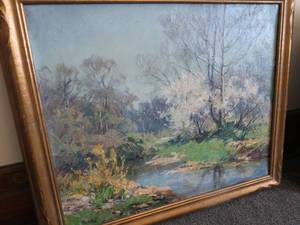 lot 531 image: WILD PLUM BLOSSOM WILL VAWTER PAINTING