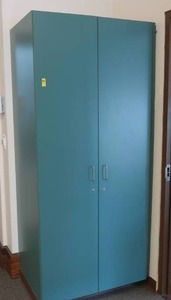 lot 564 image: TALL BLUE CABINET