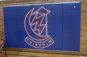 lot 607 image: FOAM PADS WITH CHISHOLM WRITTEN ON THEM