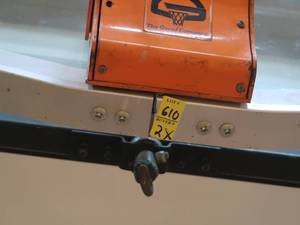 lot 610 image: 2 BASKETBALL HOOPS WITH BACK BOARDS