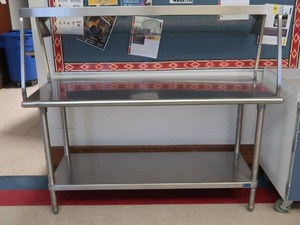 lot 638 image: STAINLESS STEEL NSF TABLE