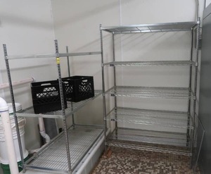 lot 640 image: 3 BIG METAL ADJUSTABLE RACKS