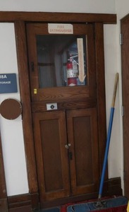 lot 643 image: CABINET GLASS DOOR