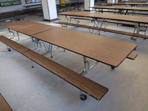 lot 651 image: 2 LUNCH ROOM TABLES