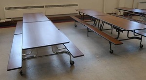 lot 652 image: 2 LUNCH ROOM TABLES