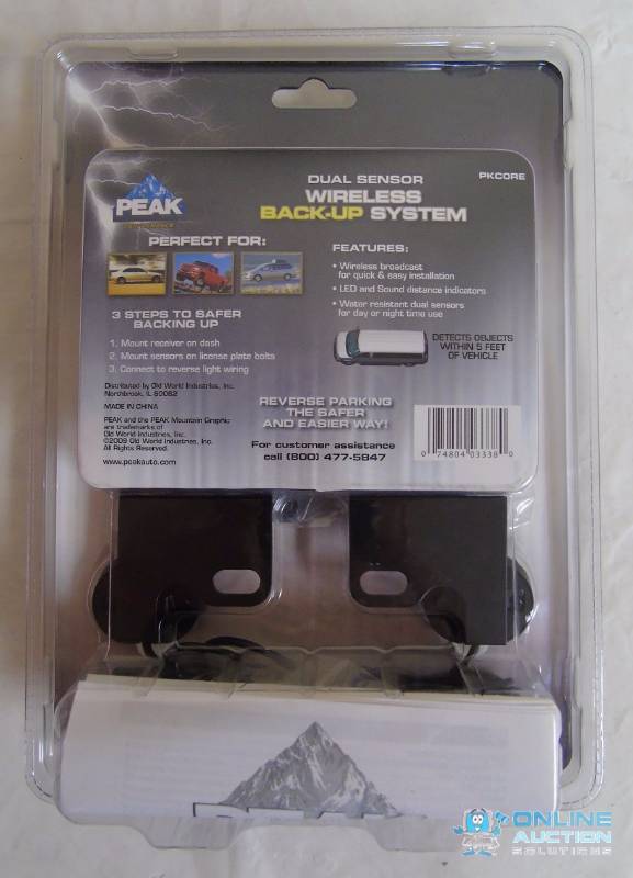 New in Package Peak Dual-Sensor Backup System