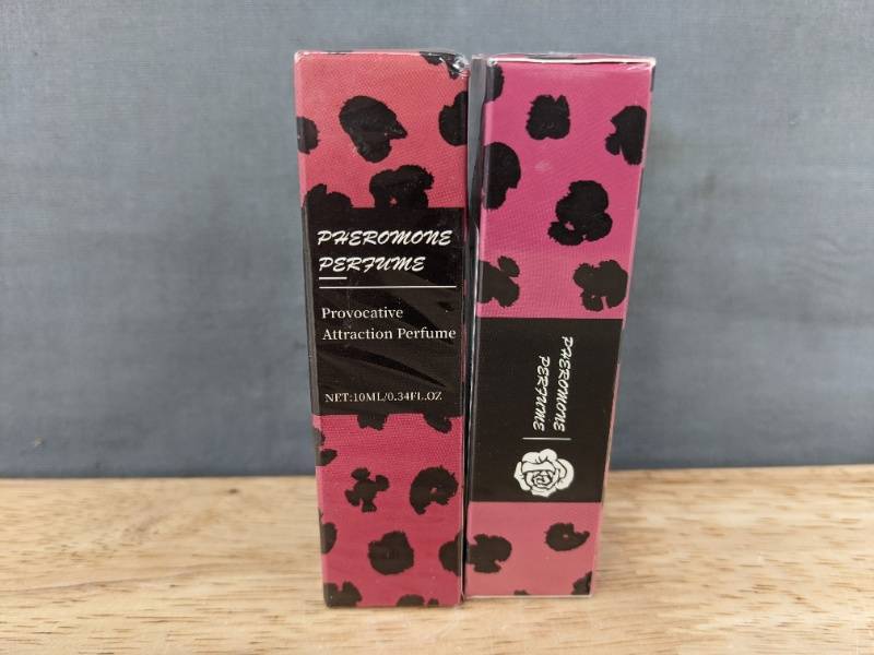lot 112W image: 2 Pheromone Provocative Attraction Perfume 0.34 oz - Brand New