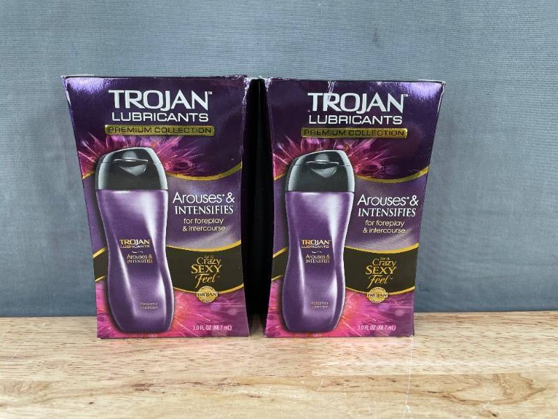 lot 34D image: Trojan Lubricants 3.0 Fl. oz., 2 Total - Brand New