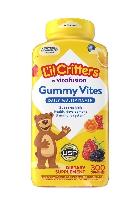 lot 67H image: Lil Critters by Vitafusion Gummy Vites Complete Daily Kids Multivitamin, 300 count - Brand New