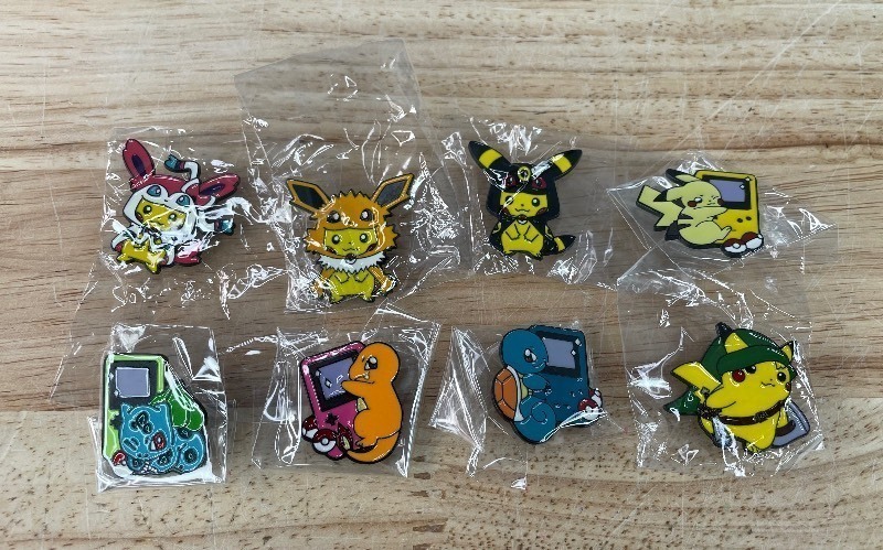 lot 10A image: 8 Brand New Pokemon and Friends Enamel Pins