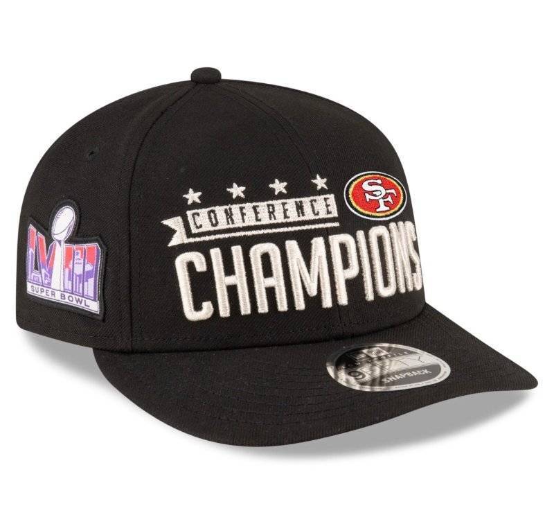 lot 13Q image: New Era NFL San Francisco 49ers Conference Champions 9FIFTY Snapback Football Hat $35.99 Retail - Brand New