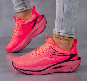 lot 35A image: Volarpisada Pink Athletic Gym Running Shoes, Womens Size 99.5 - Brand New