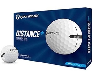 lot 22F image: TaylorMade 2021 Distance Plus Golf Balls, 12 Pack, White - Brand New