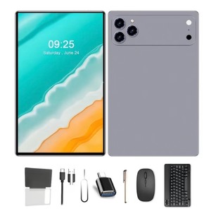 lot 2B image: 10.1 Android 15 OS WIFI Tablet, 256GB Storage, 12GB Ram, Grey - Keyboard, Case Stand, Mouse, Stylus - Brand New