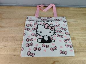 lot 401 image: Hello Kitty Canvas Bag 12.5 W x 13 H - Brand New P