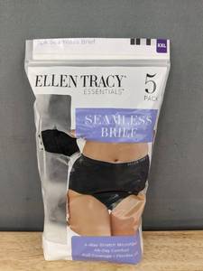 lot 176 image: Ellen Tracy Essentials Seamless Brief 5-Pack XXL - Brand New