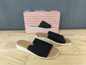 lot 315 image: Kensie Ellie Sandals - Womens Black - US 10 - New