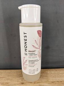 lot 90P image: Honest Nourish Shampoo & Body Wash - 18 fl oz - Sweet Almond - Brand New