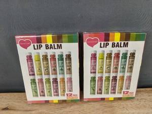 lot 167 image: 2 Miss Factor X Lip Balm 12 Pack Fruity Taste - Brand New