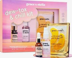 lot 163 image: Grace & Stella Dew-Tox & Chill Kit - Brand New