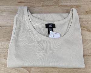 lot 172 image: H&M Slim Fit Tank Top - Beige - Womens XXL - Brand New
