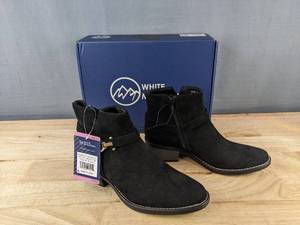 lot 92P image: White Mountain Womens Ankle Boot 9904111736 - Size 6.5 - Black - Brand New