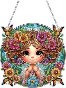 lot 233 image: Yunzlly DIY Hanging Diamond Art Pendant Kit - 18cm Ornament - Brand New