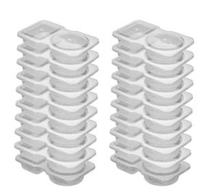 lot 239 image: 40 Reusable Snack Containers with Lids - Brand New