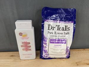 lot 200P image: Native Piece of Cake Body Wash 18 Fl Oz & Dr Teals Lavender Epsom Salt 3 lbs - Brand New