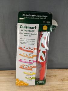 lot 30P image: Cuisinart Advantage 12-Pc Nonstick-Coated Knife Set - Brand New