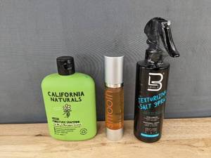 lot 297 image: California Naturals Shampoo 12oz - Keragen Argan Oil 1.7oz - Salt Spray 8.45oz - Brand New