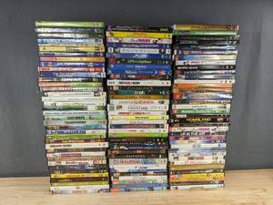 lot 85T image: 109 DVD Movie Collection - The Office, Bridget Joness Diary, Downton Abbey, Transformers, The Little Mermaid C