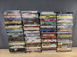 lot 107T image: 137 DVD Movie Collection -  Forgetting Sarah Marshall, Eat Pray Love, Step Mom, The Ugly Truth, Forrest Gump, Madagascar, Cars, Shrek, Batman Forever, Downton Abbey C