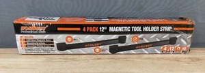 lot 128P image: 4 HORUSDY 12 Magnetic Tool Holder Strip - Brand New