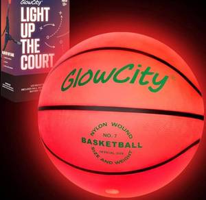 lot 141P image: GlowCity Light Up The Court Basketball Official Size 7 - Brand New