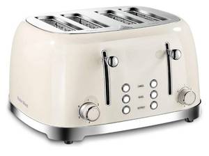 lot 41P image: Roter Mond 4-Slice Toaster in Cream - $64.00 Retail - Brand New