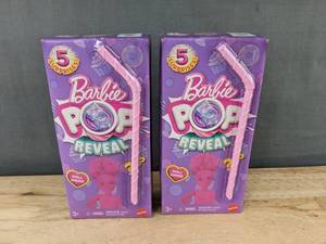 lot 55P image: Barbie Pop Reveal, 2 Total - Brand New