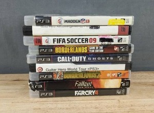 lot 62T image: 9 PlayStation 3 Games - Madden, FIFA, Call of Duty, Far Cry, Guitar Hero C