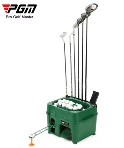 lot 3B image: PGM Semi-Automatic Golf Ball Dispenser with Club Holder $299 Retail - Brand New