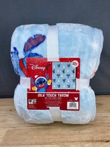 lot 34C image: Disney Stitch Silk Touch Throw 60 x 70 - Brand New