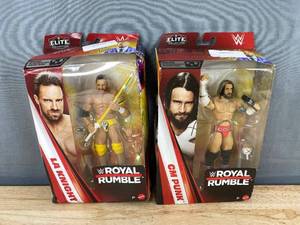 lot 50L image: WWE Elite Collection CM Punk & LA Knight Royal Rumble Figures - Brand New