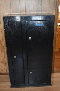 lot 219 image: HOMSAFE Home Safe - 2-Door Cabinet, Shelves, Keyed Lock, 54in Tall