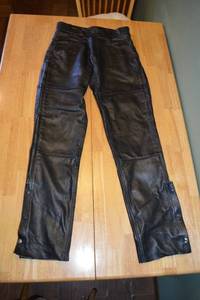 lot 270 image: ZAAP Leather & Cycle Motorcycle Pants - Size 36 - Black