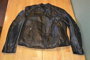 lot 272 image: Zap Leather & Cr Winged Embroidered Leather Jacket - XL, Zip-Out Liner