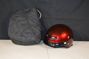 lot 277 image: Z1R Nomad Motorcycle Helmet - Red Gloss, Size S, DOT Certified