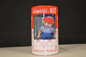 lot 99 image: Campbells Kid Horsman Junior Series Doll in Original Can Packaging