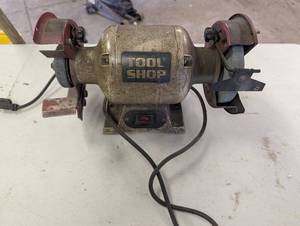 lot 52 image: Tool Shop 241-1406 6 in Bench Grinder - 12 HP, 3450 RPM