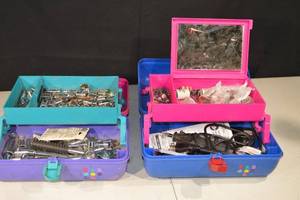 lot 148 image: Dremel Rotary Tool Kit with Sockets & Attachments in Colorful Storage Case